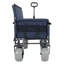 Chariot pliant robuste avec banquette - Chariot de plage tout-terrain d'une capacité de 500 lb avec des roues de 9 po de largeur