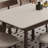6 - Person White Rectangular Sintered Stone tabletop Dining Table Set-800275083