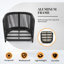 Modern Rope Woven Patio Chair with Aluminum Frame and Wood Grain;Weather-Resistant Outdoor Armchair for Pool and Garden-1477087249