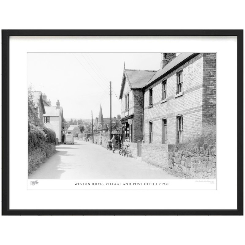 Weston Rhyn, Village And Post Office C1950 - Single Picture Frame Print, 45cm H x 60cm W x 2.3cm D