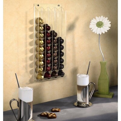 Stillwater Wall Mounted Acrylic Nespresso Coffee Capsule/Pod Holder -  The Holiday Aisle®, 0E02D274D18042348B472F1AB48645C4