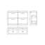 1205 mm Double Vanity with Drop In Basin-94313394
