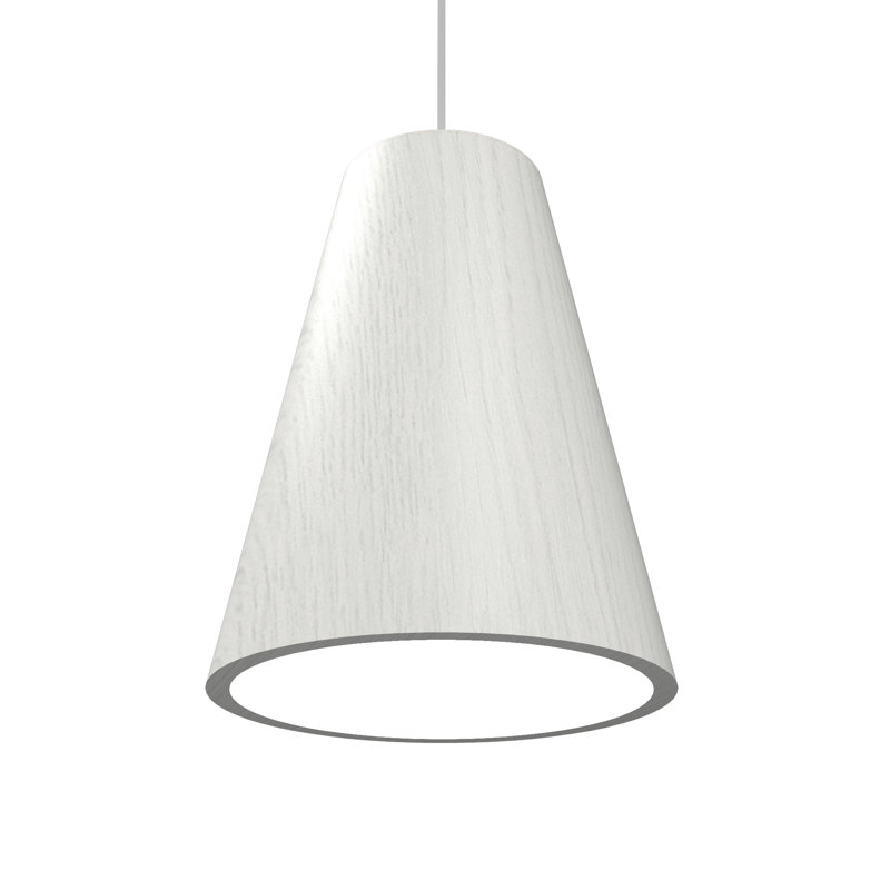 Luminaire suspendu simple 1 lumière Empire, Blanc organique