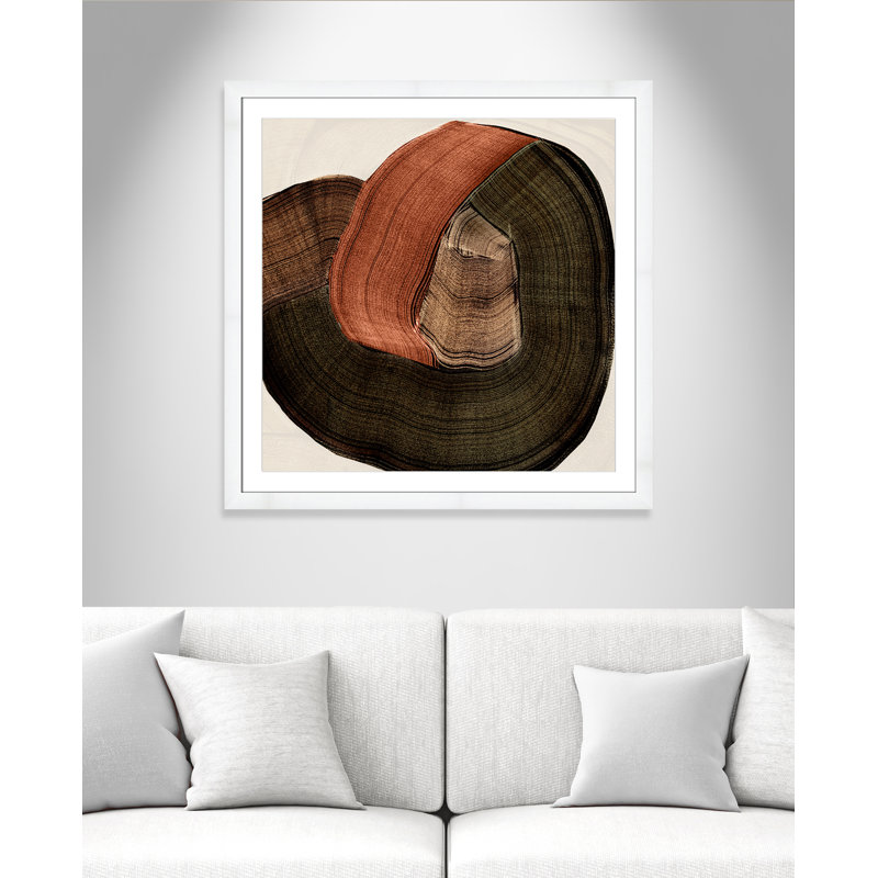 «Folded Earth II» par , 37.5'' W x 37.5'' H, Imprimé mat, Satin White