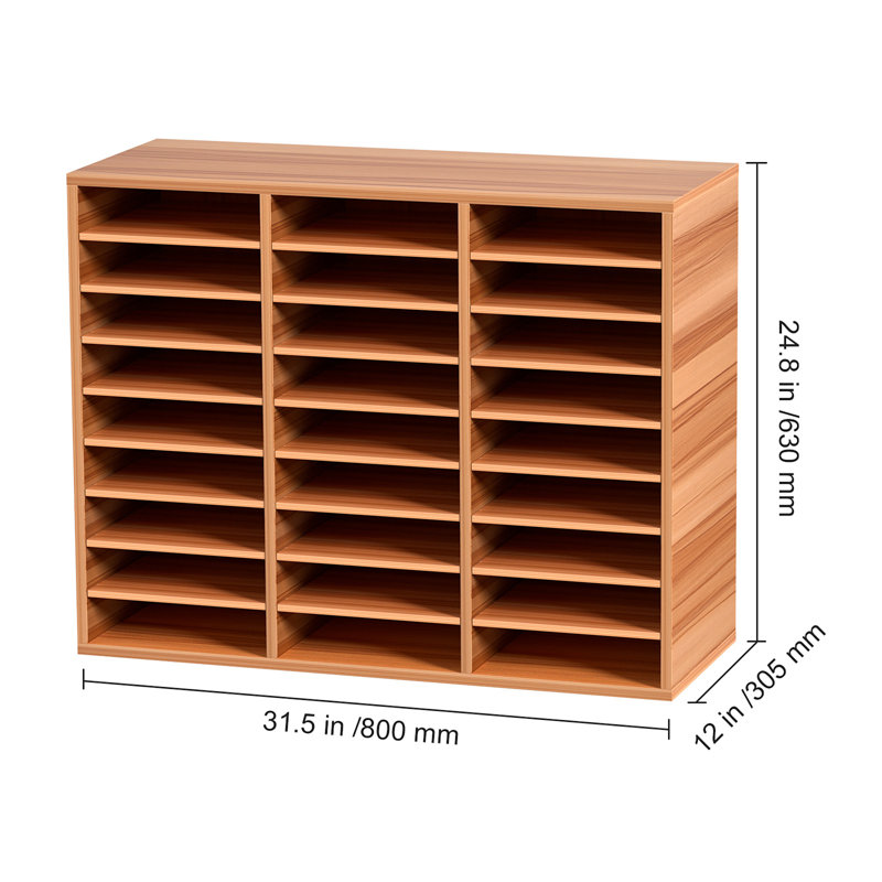 Rangement à 27 compartiments, H 24,8 po x l 31,5 po x P 12,01 po, Blanc ancien