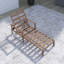 Fauteuil inclinable d'extérieur réglable en aluminium