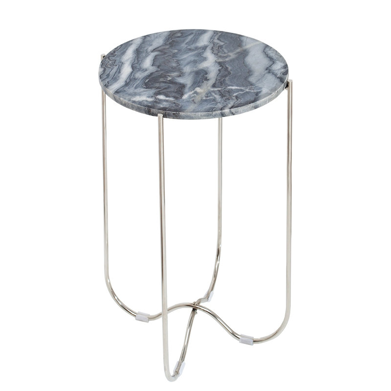 Dumas End Table, Grey, Grey Marble