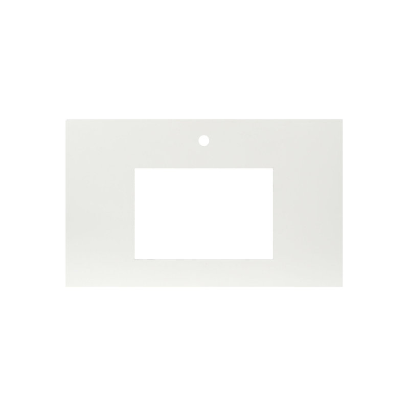 Plateau de meuble-lavabo simple 36,5 po NativeStone, Simple, Perle