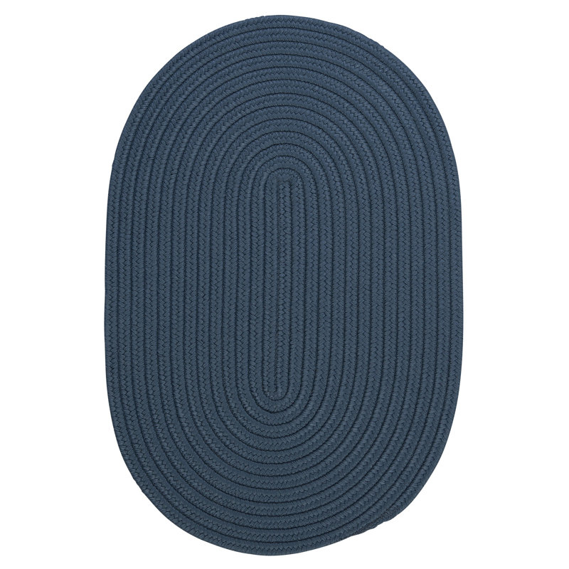 Audryanna Indoor / Outdoor Reversible Area Rug - Lake Blue, Oval 6' x 9'