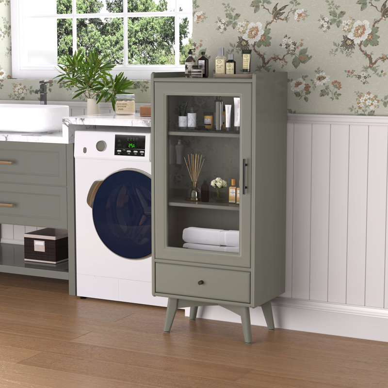 Daquarius Freestanding  Cabinet, Gray
