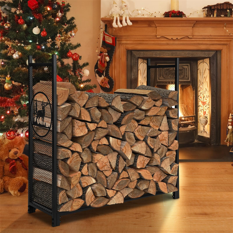 121cm W Metal Log Rack