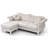 Hollywood Velvet L-Shaped Sectional Reversible-50945407