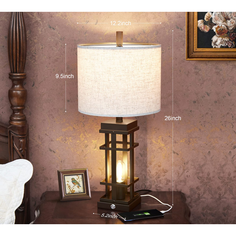 Metal USB Table Lamp