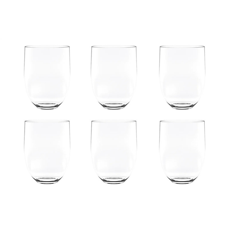 Quatro Stemless DOF New MS, Clear, Set of 6 Drinkware