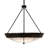 8 - Light Black/Beige Bowl Pendant