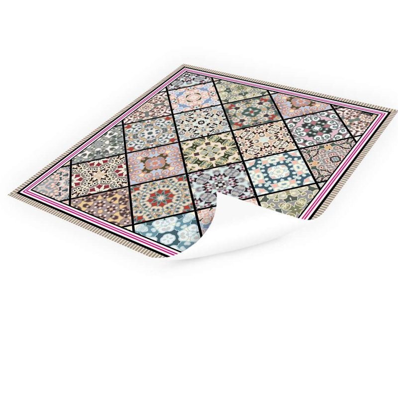 Kathie Non-Slip Floral Doormat, Square 68cm