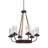 Thornton 6 - Light Dimmable Cylinder Chandelier