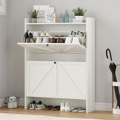 16 Pair Shoe Storage Cabinet