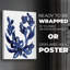 Indigo Brush Blooms I - Impression sur toile seulement - NON-CADRE-118051445