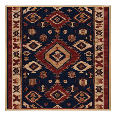 Tapis brun lavable à la machine