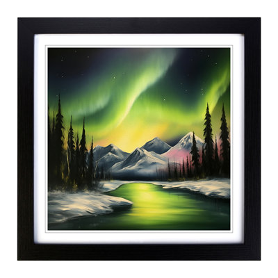 Northern Lights Realism No.2 - Framed Print