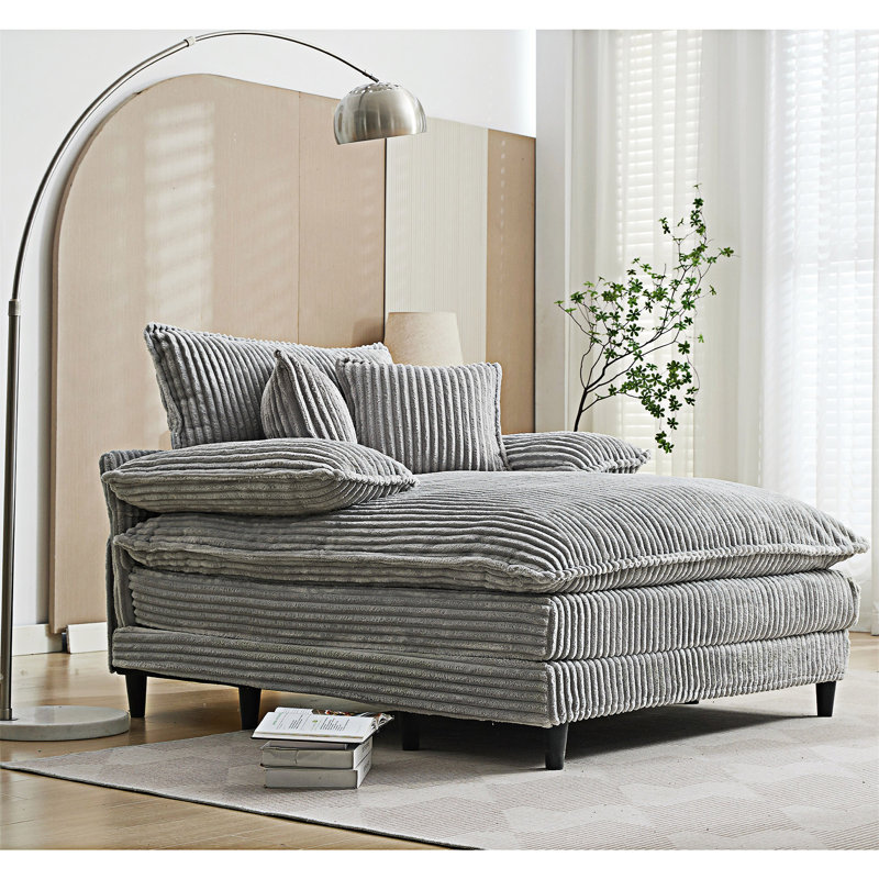 Canapé-lit de taille longue, Gris