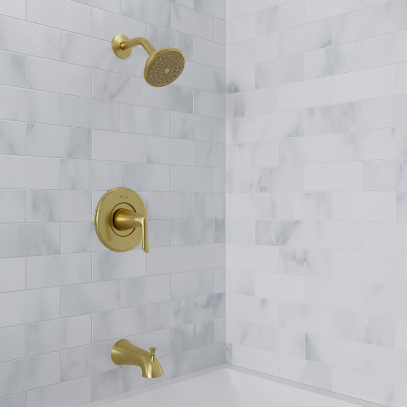 Willa Shower Faucet, Brushed Gold