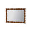 Miroir mural rétro en bois sculpté