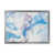 Toile argentée avec cadre d'angle fermé