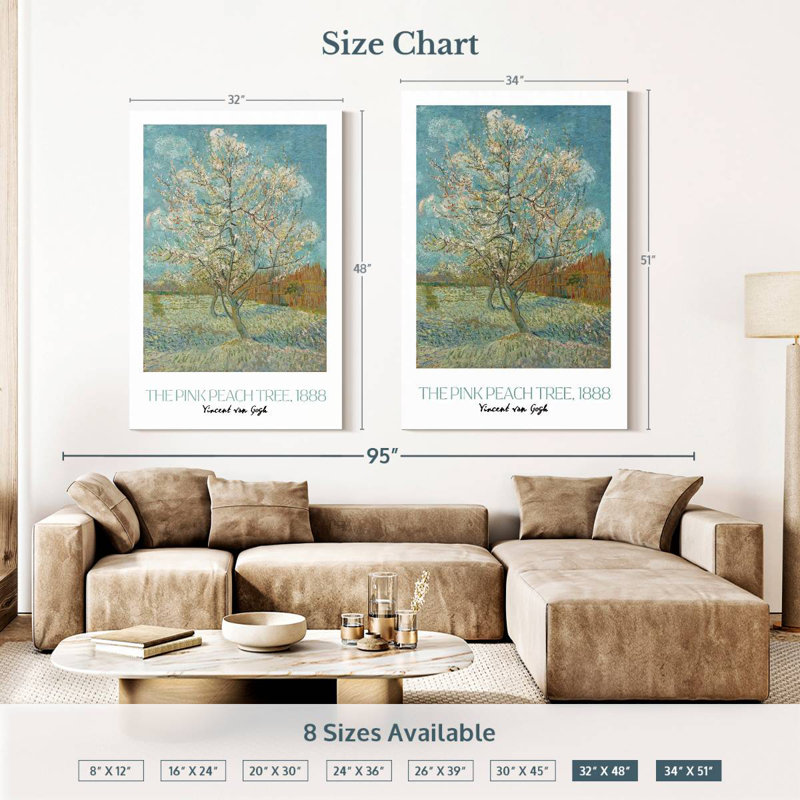 Affiche de l'exposition The Peach Tree Van Gogh, H 51 po x l 34 po