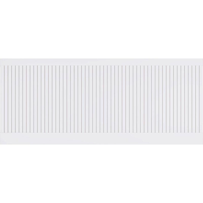 40" x 94.5" White PVC Slat Wall Wainscot Paneling Kit