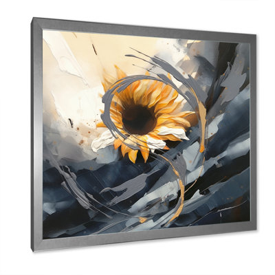 " Yellow Grey Golden Cheerful Sunflowers "
