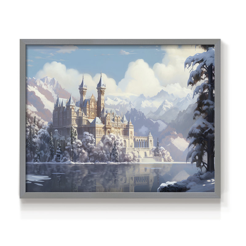 Paysage - CV III - Reproduction encadrée - réarmable, Gris, H 11 po x l 14 po