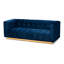 3 Seater Velvet Sofa-2069962392