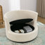 Fauteuil demi-tonneau pivotant avec rangement caché Chenille-1996722315