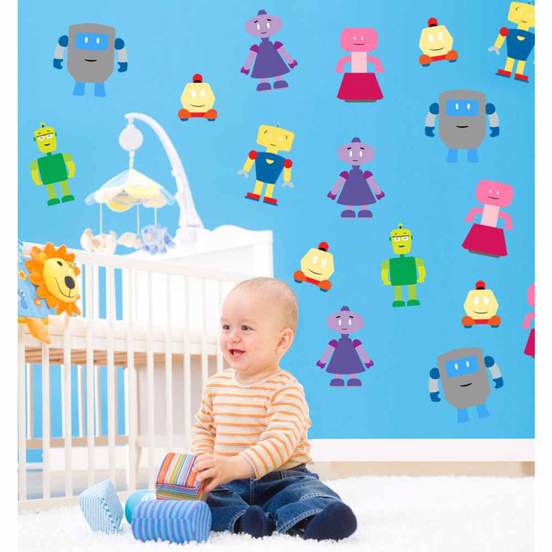 Adhésifs décoratifs «Cute Robots»
