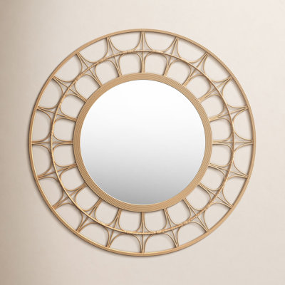 Alaia 35" Handwoven Arch Accent Mirror