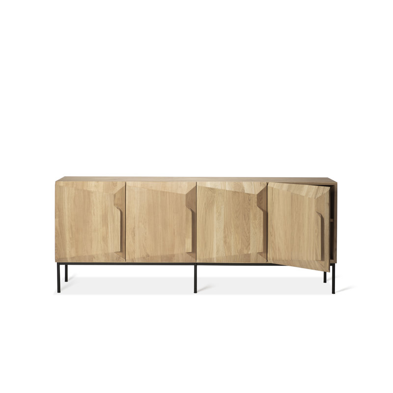Stairs 78.7'' W Solid Wood Sideboard