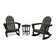 POLYWOOD® Vineyard 3-Piece Adirondack Rocking Chair Set & Reviews | Wayfair