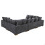 Canapé-lit modulaire à large assise en velours côtelé-208595487