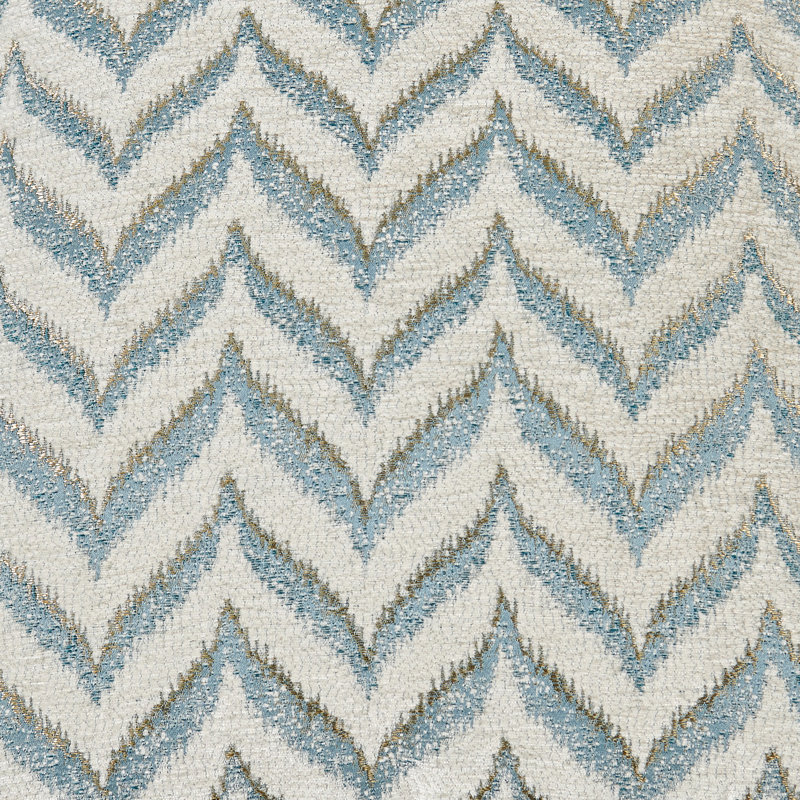 Arusha Jacquard Chenille Throw Pillow Cover, Light Blue