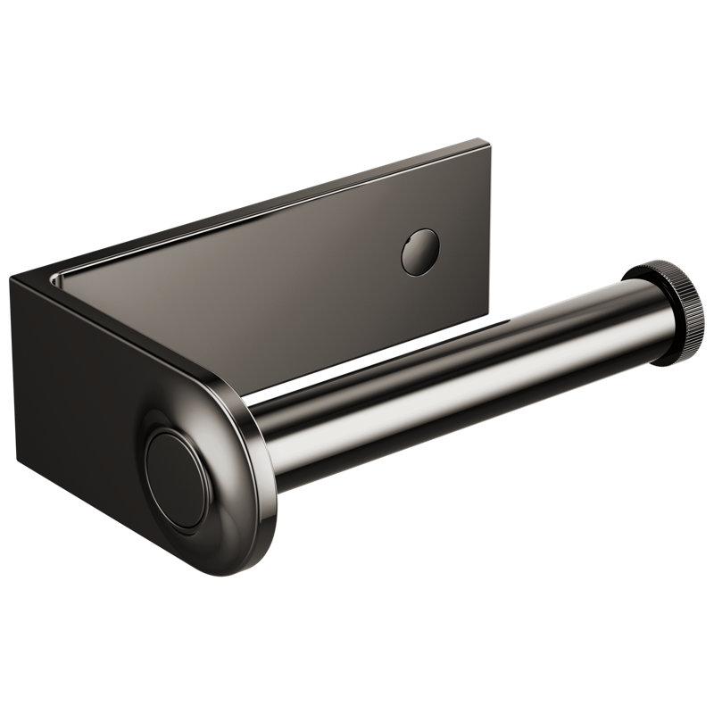 Kintsu® Wall Mount Toilet Paper Holder, Brilliance Black Onyx