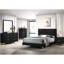 Black And Gold Nightstand With Two Spacious Elegant Drawers - Bedroom Modern 2 Storage Elegance-1092143126