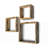 Reinaldo 3 Piece Square Floating Shelf