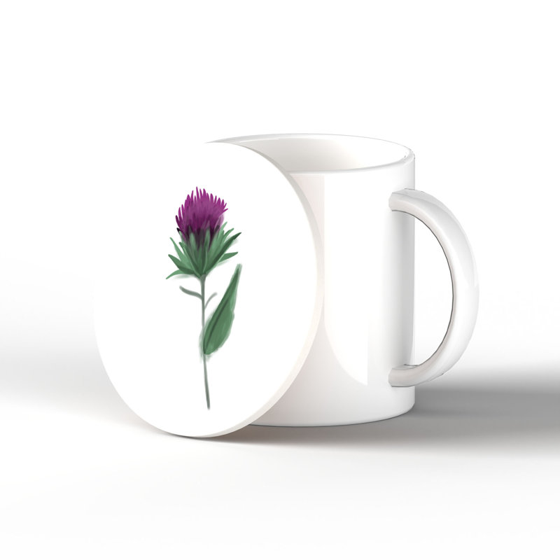 Kana Ceramic Round 1 Piece Coaster