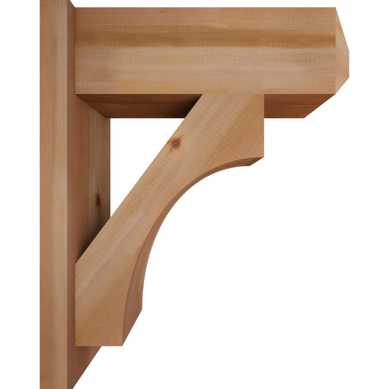 Persienne en bois rustique Westlake Craftsman, P 20 po x H 24 po, Cèdre rouge occidental l 7 1/2 po (lisse)