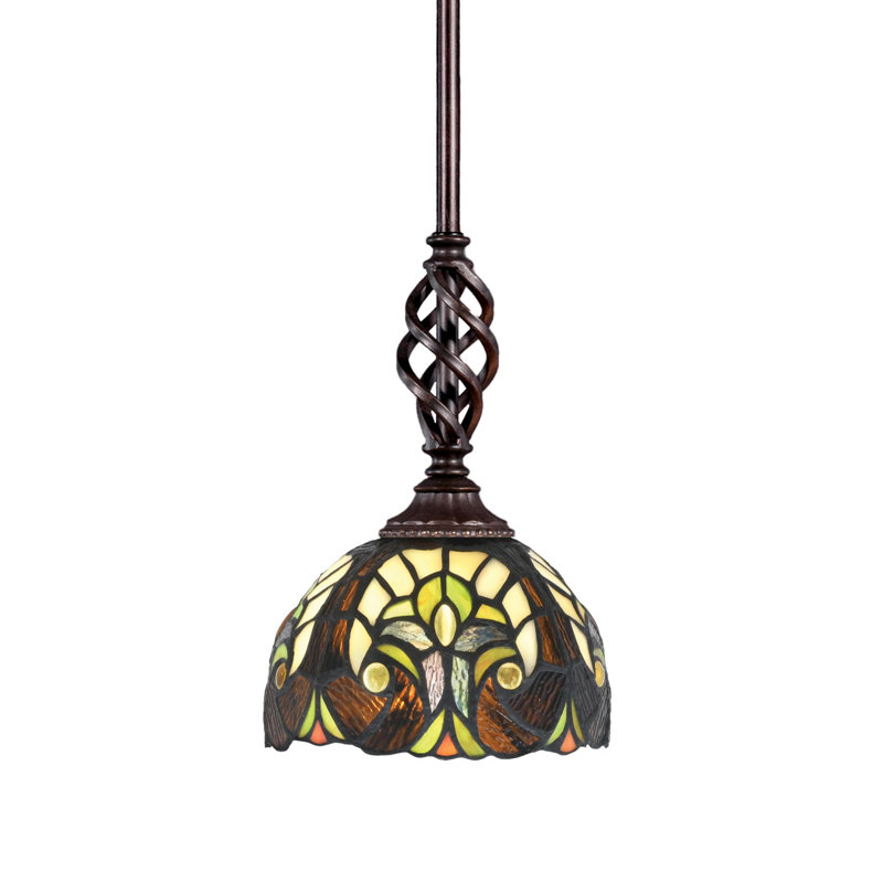 Mini-luminaire suspendu suspendu Elegatif, Cyprès ivoire