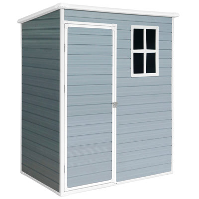 5X3ft Resin Outdoor Storage Shed Kit-Perfect To Store Patio Furniture