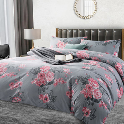 250TC Brushed Microfiber Duvet Cover Set with Pillowcases (3 in 1)