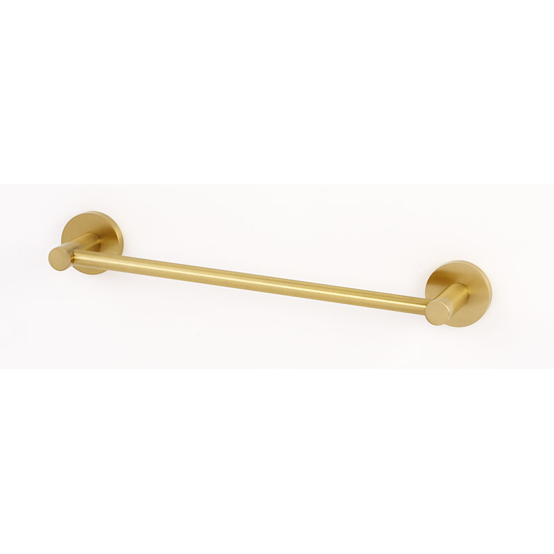 Wall Mounted Towel Bar, Satin Brass